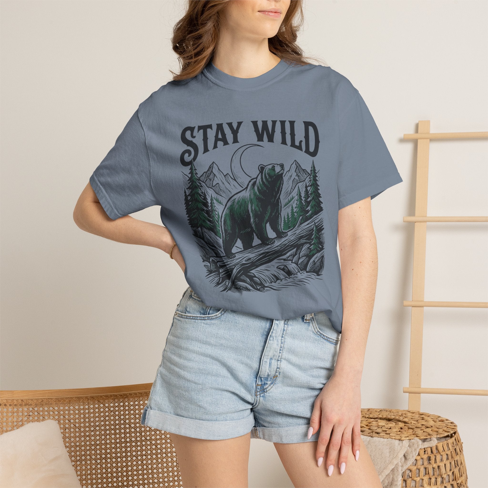 Stay Wild Bear Moon T-Shirt