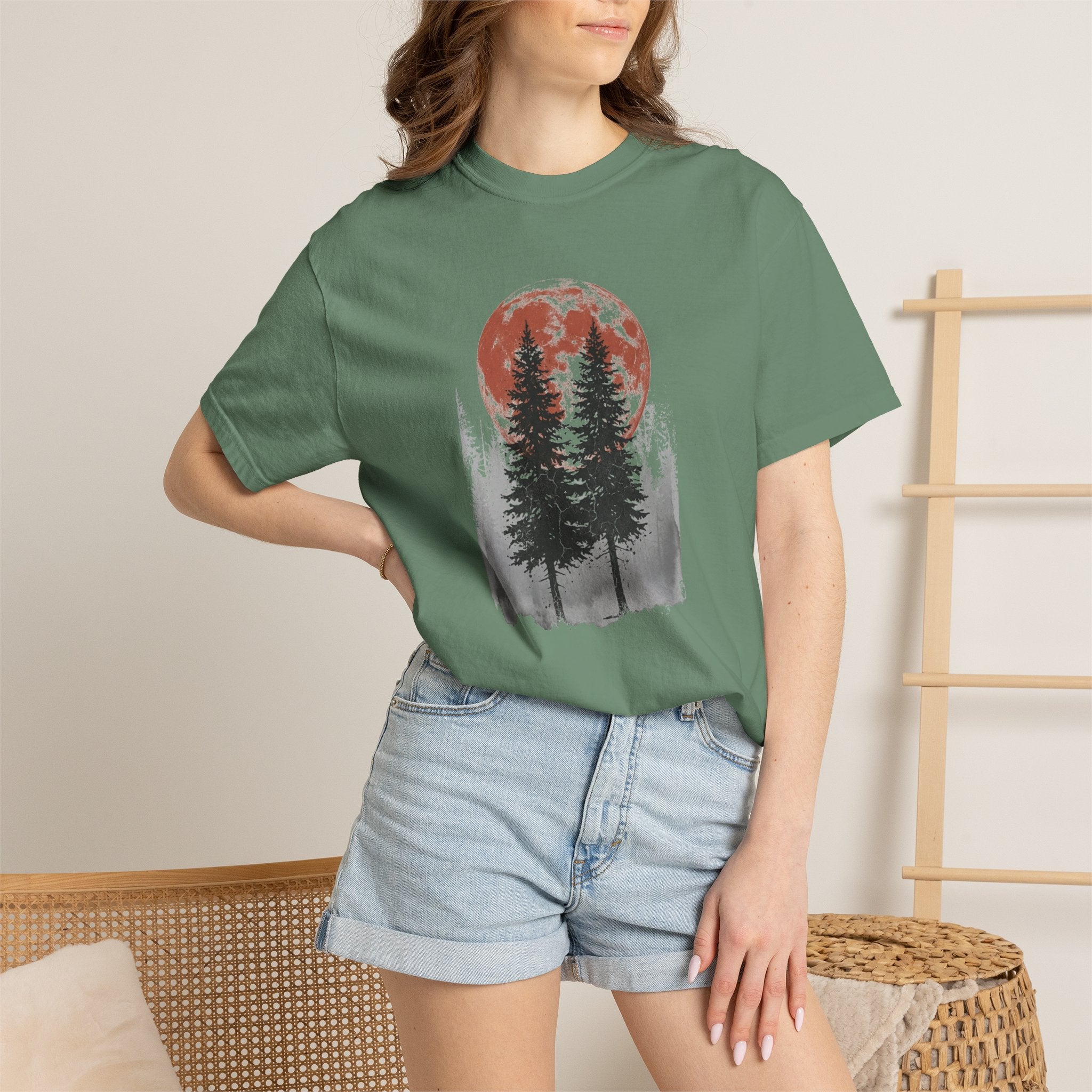 Red Moon Trees T-Shirts