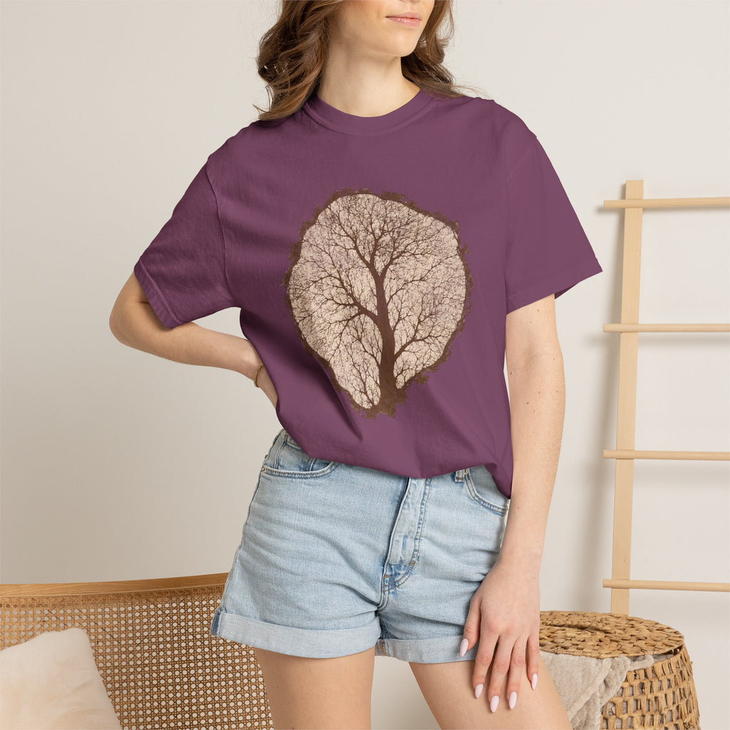 Tree Stump Silhouette Crack T-Shirt