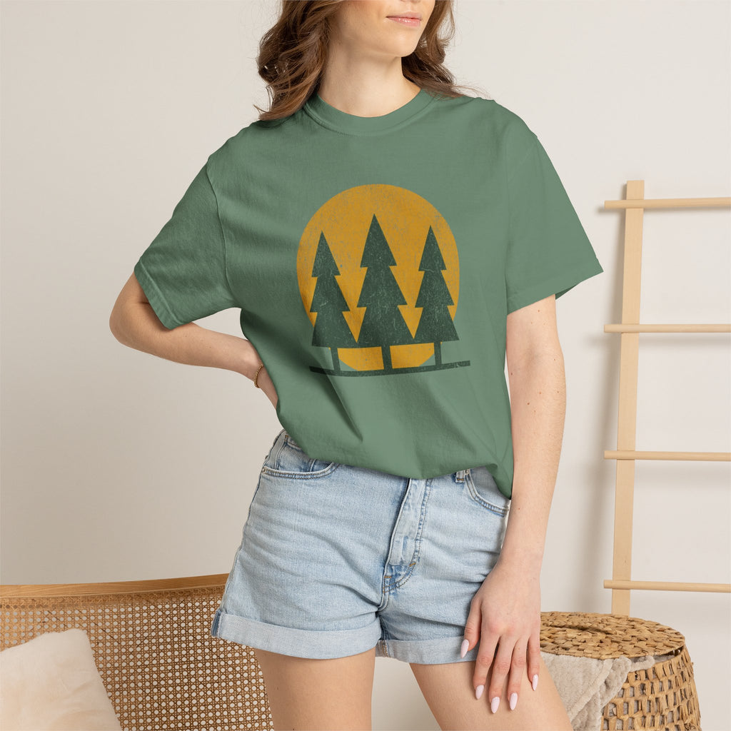 Flat Tree Sunrise T-Shirts